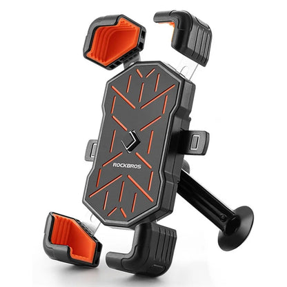 ROCKBROS HW-117 E-Bike Cell Phone Holder Motorcycle Bicycle Quick-Release Phone Bracket for 4.5"-7.2" Devices