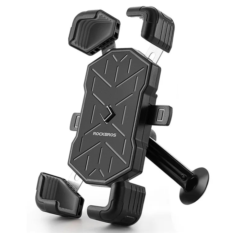 ROCKBROS HW-117 E-Bike Cell Phone Holder Motorcycle Bicycle Quick-Release Phone Bracket for 4.5"-7.2" Devices