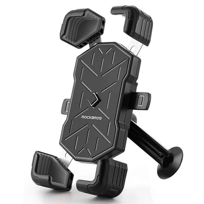 ROCKBROS HW-117 E-Bike Cell Phone Holder Motorcycle Bicycle Quick-Release Phone Bracket for 4.5"-7.2" Devices