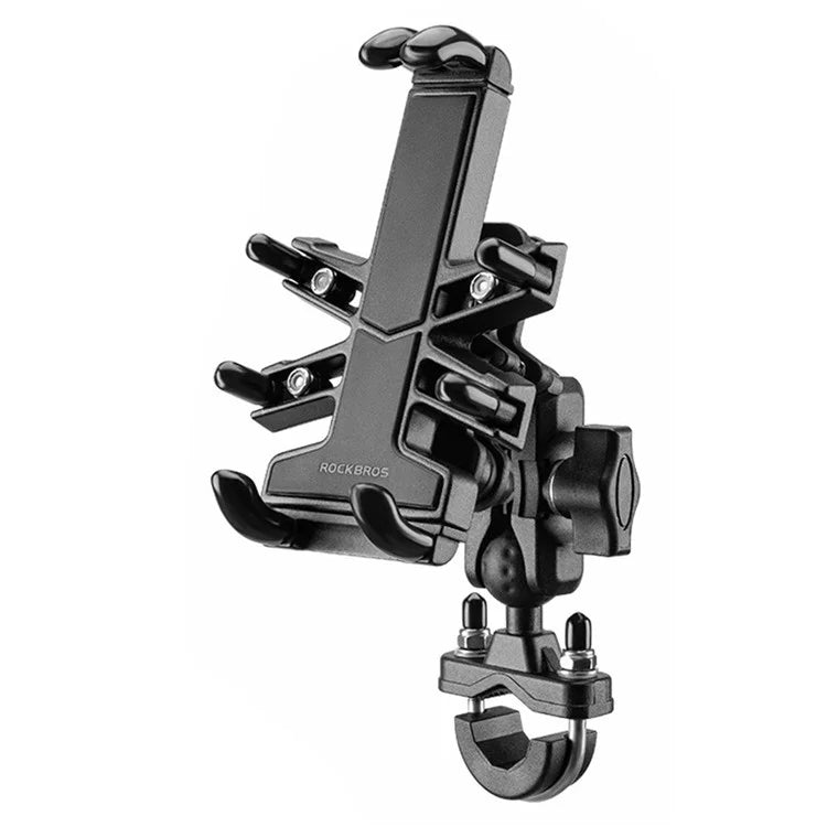 ROCKBROS 25210024 Motorcycle Cell Phone Holder Shockproof E-Bike Phone Mount for Bicycle Navigation