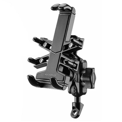 ROCKBROS 25210024 Motorcycle Cell Phone Holder Shockproof E-Bike Phone Mount for Bicycle Navigation