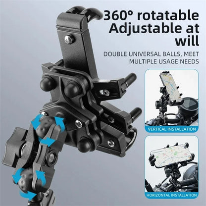 ROCKBROS 25210024 Motorcycle Cell Phone Holder Shockproof E-Bike Phone Mount for Bicycle Navigation