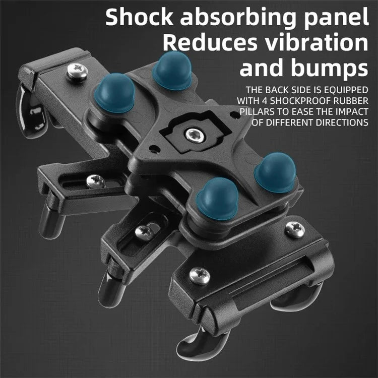 ROCKBROS 25210024 Motorcycle Cell Phone Holder Shockproof E-Bike Phone Mount for Bicycle Navigation