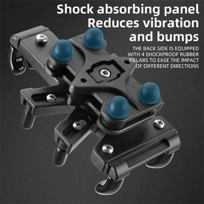 ROCKBROS 25210024 Motorcycle Cell Phone Holder Shockproof E-Bike Phone Mount for Bicycle Navigation