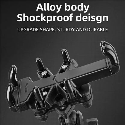 ROCKBROS 25210024 Motorcycle Cell Phone Holder Shockproof E-Bike Phone Mount for Bicycle Navigation