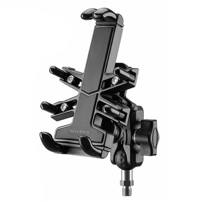 ROCKBROS 25210024 Motorcycle Cell Phone Holder Shockproof E-Bike Phone Mount for Bicycle Navigation
