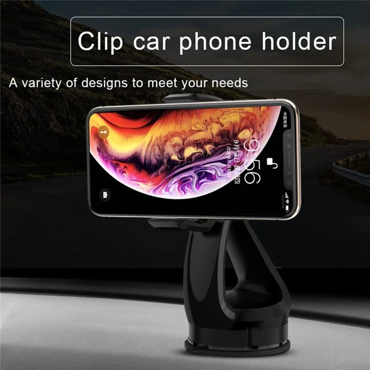 YESIDO C1 Extendable Car Windshield 360 Degree Rotatable Phone Holder Universal Sucker Mount Stand