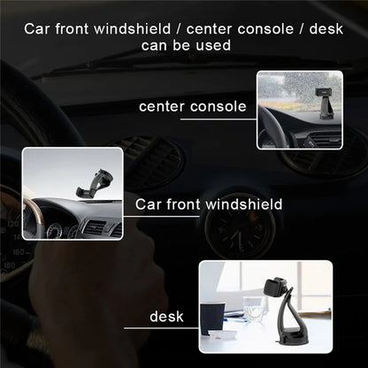 YESIDO C1 Extendable Car Windshield 360 Degree Rotatable Phone Holder Universal Sucker Mount Stand