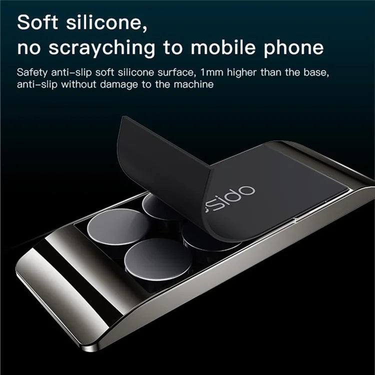 YESIDO C152 2Pcs / Set Magnetic Car Phone Holder Stand Aluminum Alloy GPS Car Mount