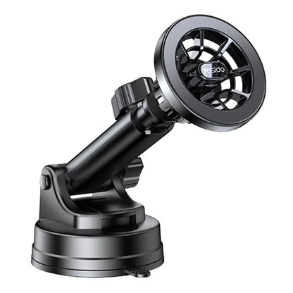 YESIDO C158 Ring Shape Magnetic Car Sucker Mount Mobile Phone Holder with Air Outlet Clip