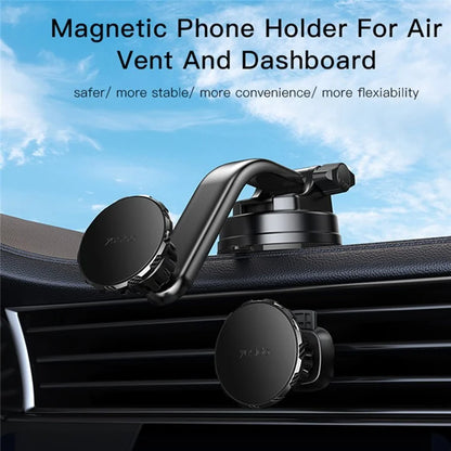 YESIDO C159 Car Air Vent Clip / Suction Cup Mount Magnetic Mobile Phone Holder Bracket