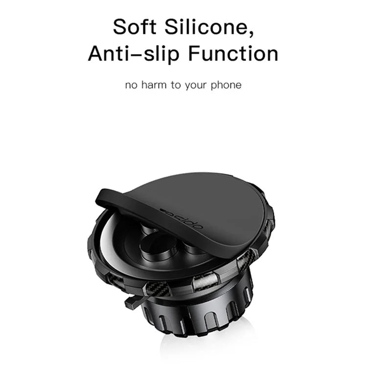 YESIDO C159 Car Air Vent Clip / Suction Cup Mount Magnetic Mobile Phone Holder Bracket