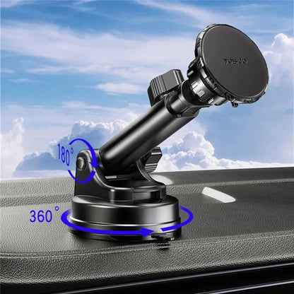 YESIDO C160 360 Degree Rotation Car Sucker Mount Magnetic Mobile Phone Holder with Air Vent Clip