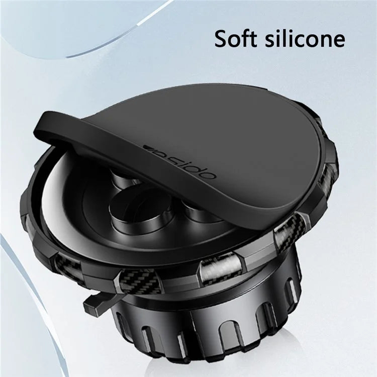 YESIDO C160 360 Degree Rotation Car Sucker Mount Magnetic Mobile Phone Holder with Air Vent Clip