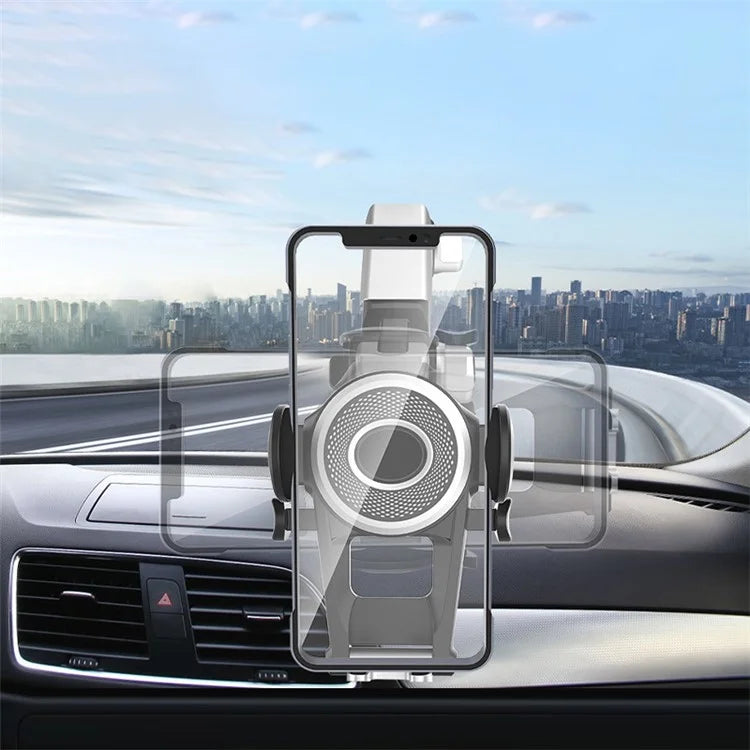 360-Degree Rotating Truck Phone Holder Dashboard Windshield Car Phone Mount with Parking Number Plate