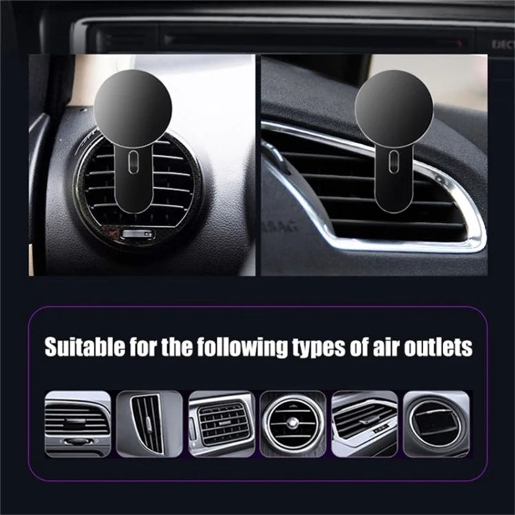 360 Degree Rotation Magnetic Adsorption Car Air Outlet Clip Mobile Phone Holder