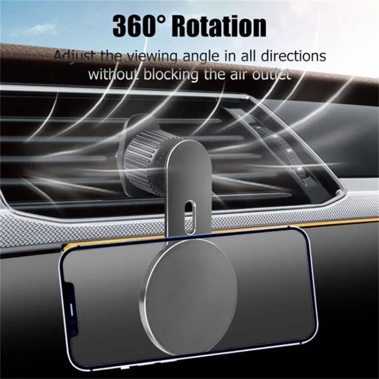 360 Degree Rotation Magnetic Adsorption Car Air Outlet Clip Mobile Phone Holder
