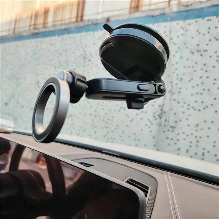 CZ-157 Compatible with MagSafe Phone Holder Suction Cup Base for Car Dashboard / Windshield
