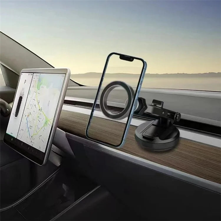 CZ-157 Compatible with MagSafe Phone Holder Suction Cup Base for Car Dashboard / Windshield