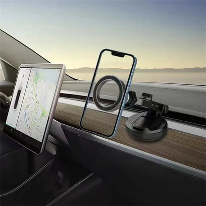 CZ-157 Compatible with MagSafe Phone Holder Suction Cup Base for Car Dashboard / Windshield