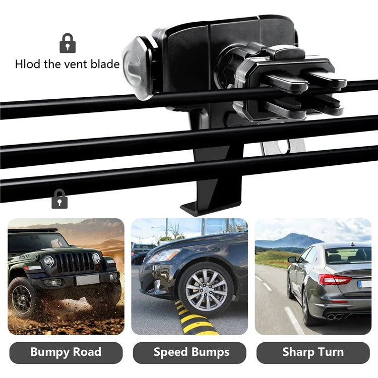 NS1107 Car Air Outlet Clip Mount 360 Degree Rotation Mobile Phone Holder Bracket