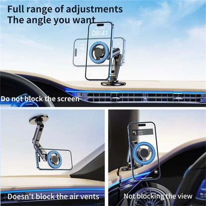 C13 Multi-Angle Adjustable Car Phone Mount Compatible with MagSafe Magnetic Car Phone Holder