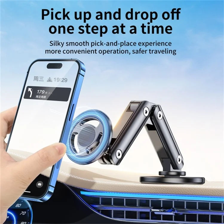 C13 Multi-Angle Adjustable Car Phone Mount Compatible with MagSafe Magnetic Car Phone Holder
