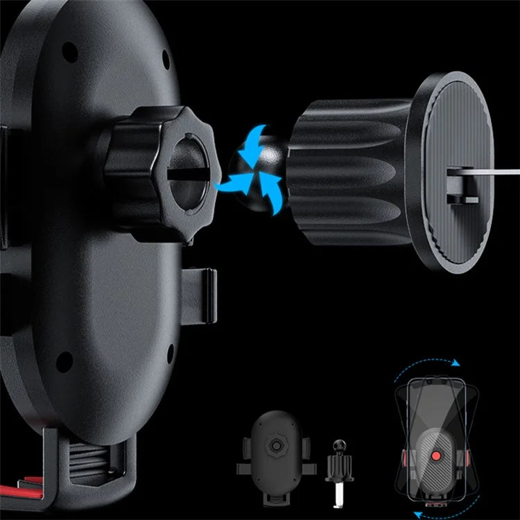 ZUZG Z19 Car Air Outlet Phone Holder 360 Degree Rotation ABS Phone Mount Bracket
