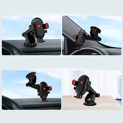 ZUZG Z20 360 Degree Rotation Car Mount Phone Holder Suction Cup Telescopic ABS Phone Stand Bracket