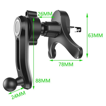 A034 9th Gen Plastic Car Y-shaped Base Air Outlet Clip Bracket Mobile Phone Holder