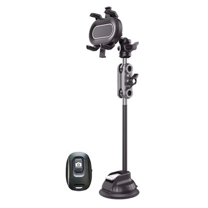 CKYK-01 Car Phone Mount Windshield Suction Cup Phone Holder with Bluetooth Remote Control, Long Version