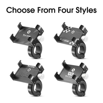 WEST BIKING YP0715068 Bike Handlebar Phone Holder Aluminum Alloy Cycling Phone Bracket
