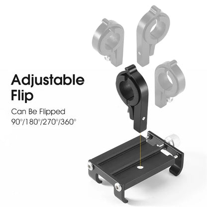 WEST BIKING YP0715068 Bike Handlebar Phone Holder Aluminum Alloy Cycling Phone Bracket