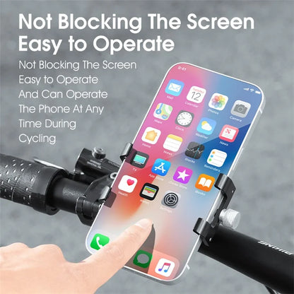 WEST BIKING YP0715068 Bike Handlebar Phone Holder Aluminum Alloy Cycling Phone Bracket