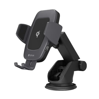 DEVIA EA195 Wireless Car Charger Mount 10W Qi Fast Charging Car Phone Holder