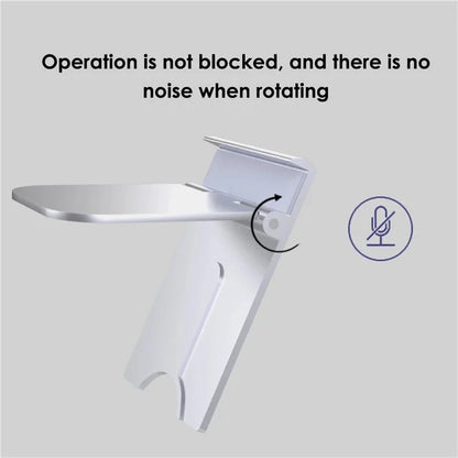 B10 Wall Mount Phone Holder Punch-free Bathroom Adjustable Angle Tablet Stand