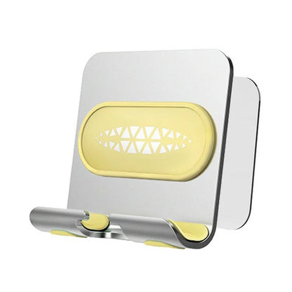 B10 Wall Mount Phone Holder Punch-free Bathroom Adjustable Angle Tablet Stand