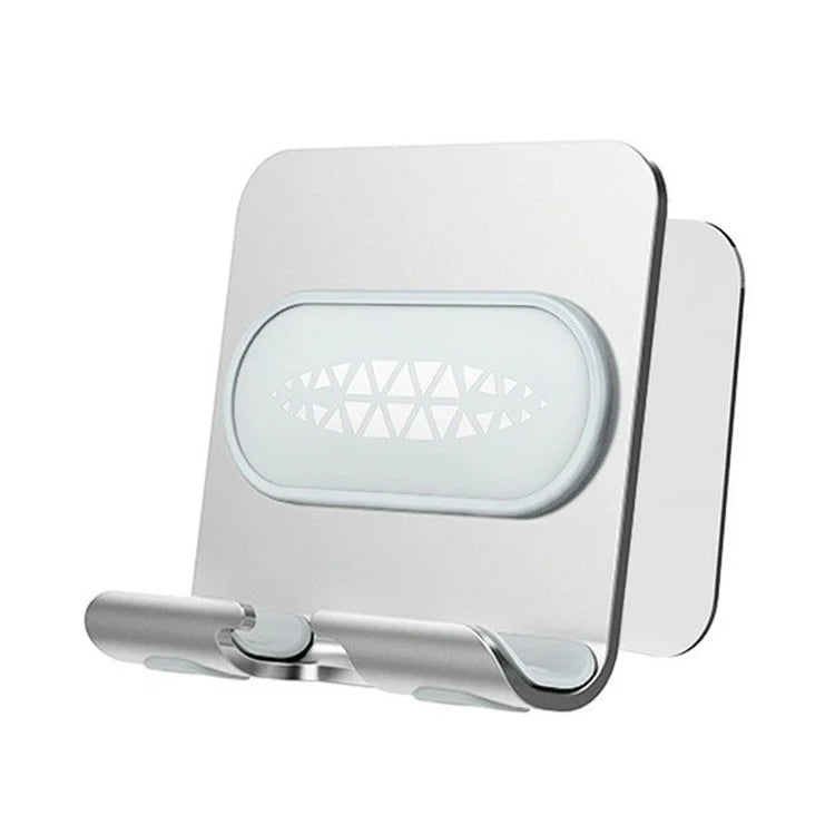 B10 Wall Mount Phone Holder Punch-free Bathroom Adjustable Angle Tablet Stand