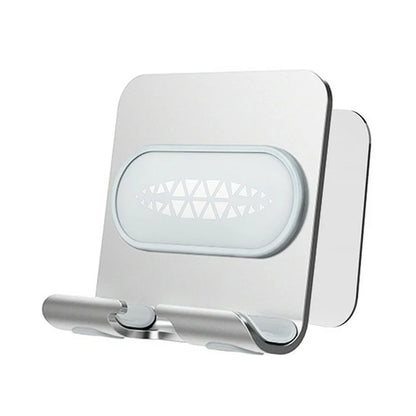 B10 Wall Mount Phone Holder Punch-free Bathroom Adjustable Angle Tablet Stand
