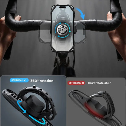 JOYROOM JR-ZS382 Bike Handlebar Phone Holder Soft Silicone Band Bicycle Cellphone Bracket