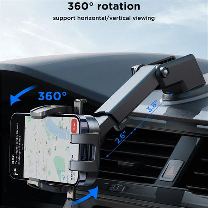 JOYROOM JR-OK6 Car Dashboard Self-Adhesive Mounting Cell Phone Clamp Holder Bracket