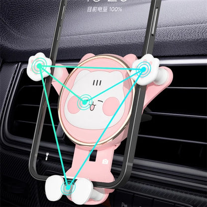 ICARER FAMILY Cat Paw Design Gravity Car Phone Holder