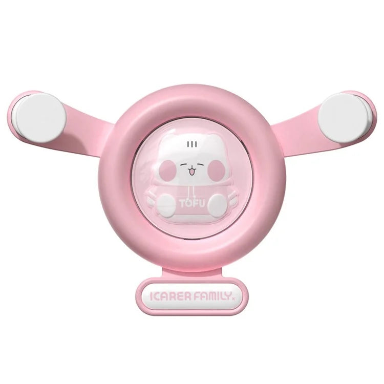 ICARER FAMILY Cartoon Style Car Phone Holder - Air Vent Gravity Phone Mount Stand