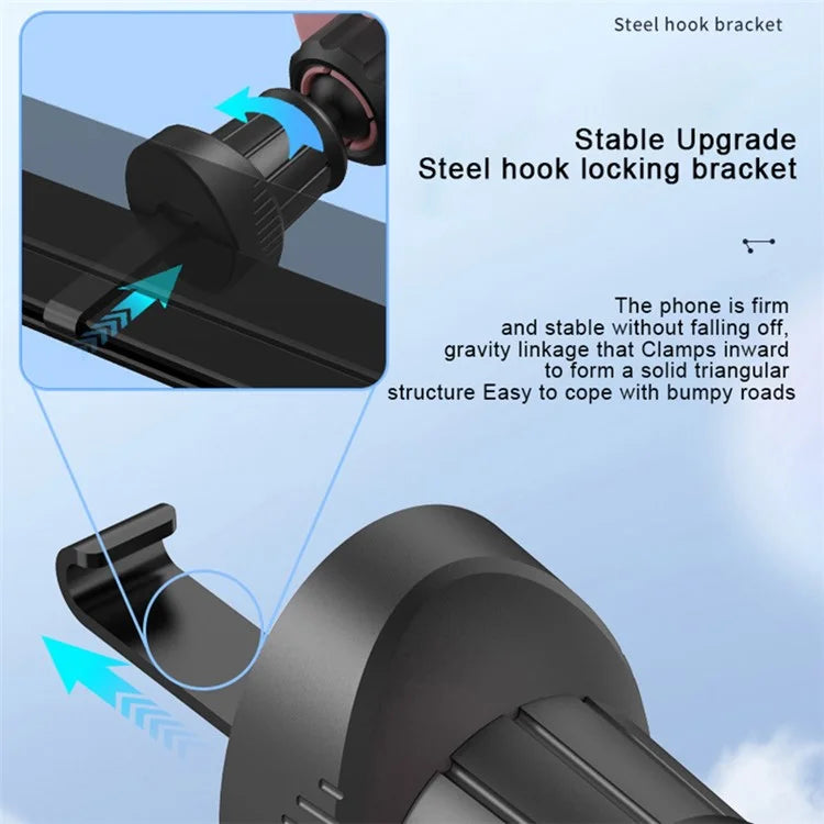 ICARER FAMILY Cartoon Style Car Phone Holder - Air Vent Gravity Phone Mount Stand