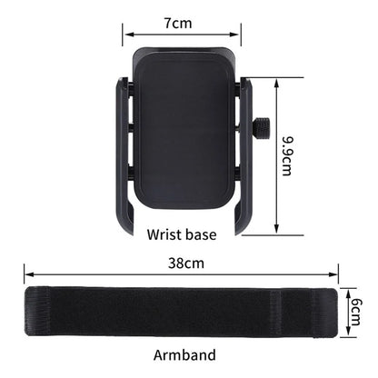 XW-W01 4.0-7.0 inch Phone Holder for iPhone 16 / 16 Plus / 16 Pro / 16 Pro Max Running Fitness Wristband Armband Phone Mount Bracket