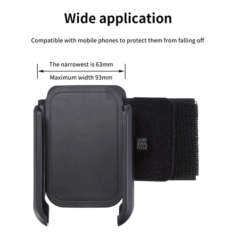 XW-W01 4.0-7.0 inch Running Wristband Phone Holder for iPhone 16 / 16 Plus / 16 Pro / 16 Pro Max Jogging Wrist Bands 360° Rotatable