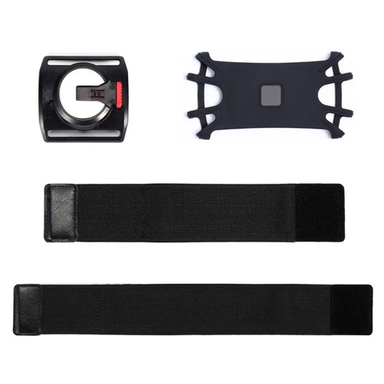 X02 Silicone Strap Design Detachable Phone Holder for iPhone 16 / 16 Plus / 16 Pro / 16 Pro Max Cycling Running Armband Phone Bracket