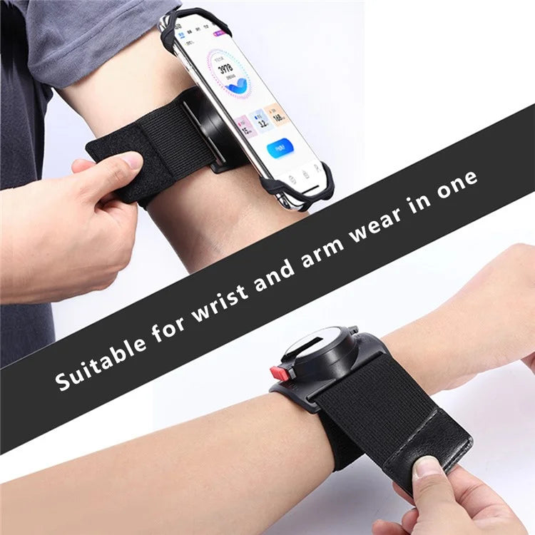 X02 Silicone Strap Design Detachable Phone Holder for iPhone 16 / 16 Plus / 16 Pro / 16 Pro Max Cycling Running Armband Phone Bracket