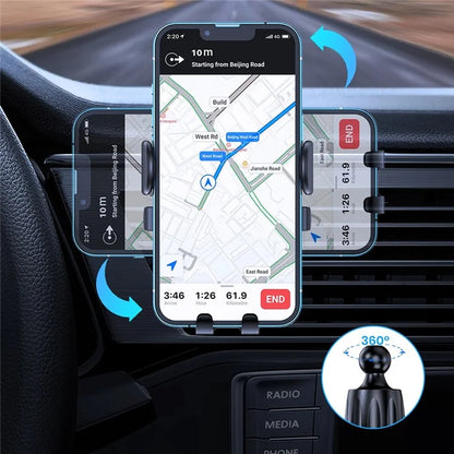 D23+CF Car Phone Holder Air Vent Cell Phone Holder for Car Hands Free Easy Clamp Cradle in Vehicle