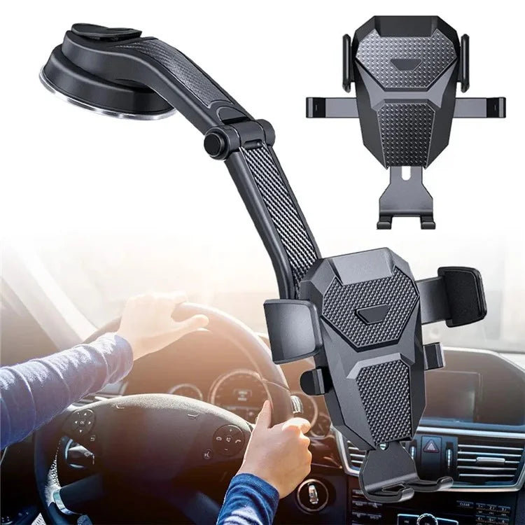ES25 Nano Silicone Suction Cup Mount Car Dashboard / Windshield Phone Holder